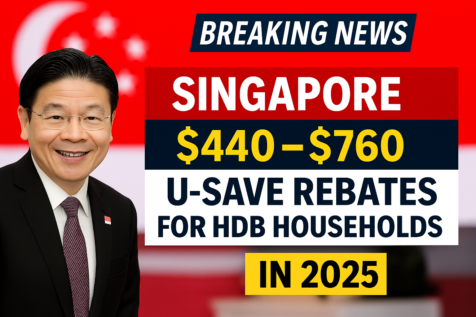 Singapore Confirms $440–$760 U-Save Rebates for Households in 2025