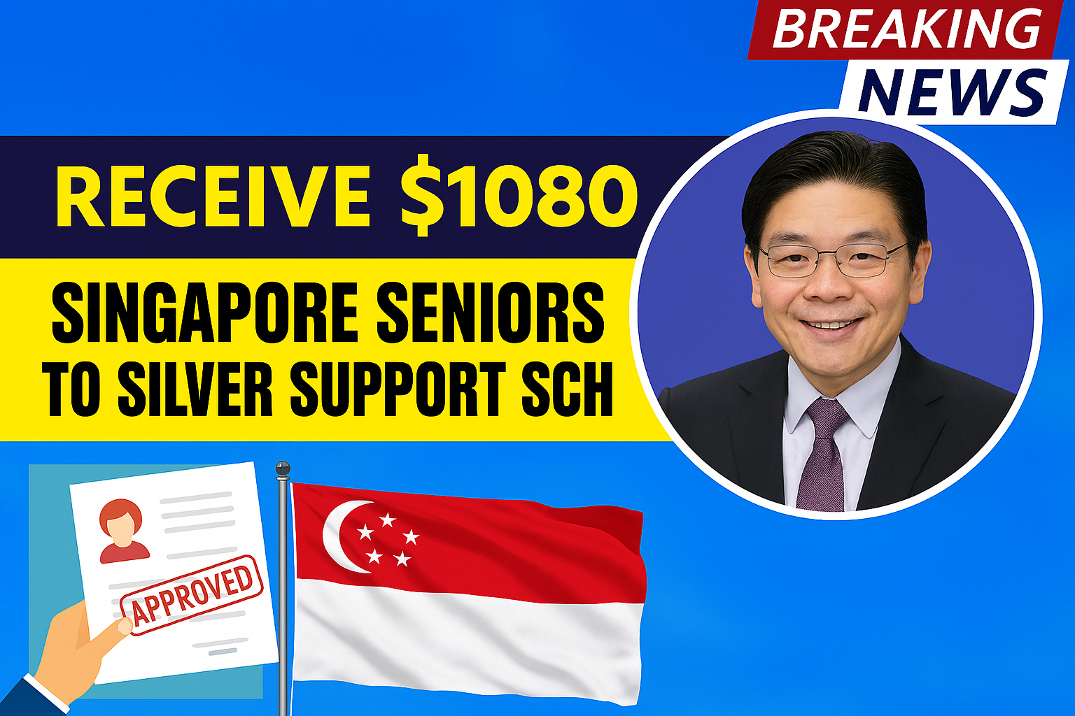 Singapore Seniors to Receive $1080 Monthly